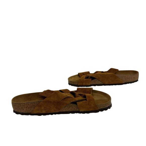 Birkenstock Lugano Suede Sandals Brown Cork Footbed Slide EU 43 Men 10 Women 12 main image 7